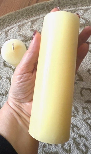 Pillar Wax Candles Set 4 Ivory 2×6 in. Candle Never Lit