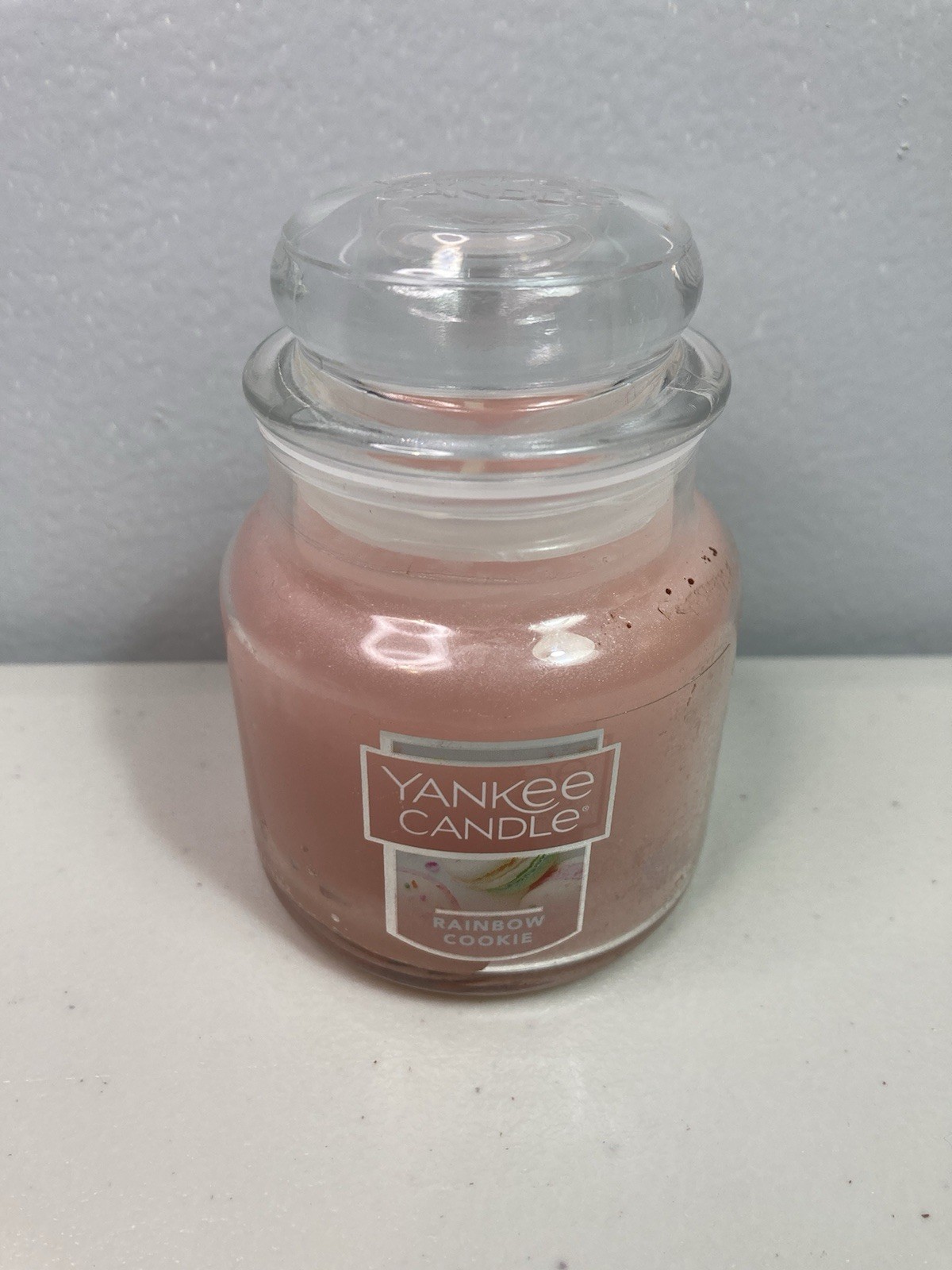 Yankee Candle Lot Of 2 RAINBOW COOKIE, AROMATIC ORANGE & EVERGREEN 3.7 oz Jars