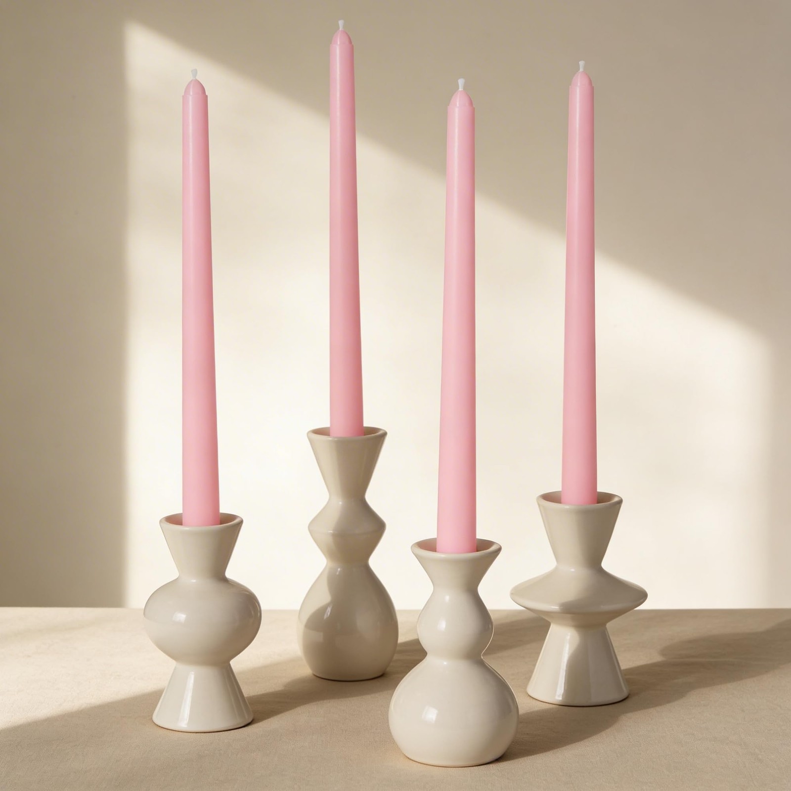 Taper Candles Unscented Dripless Long Burning Smokeless Dinner Party Decor