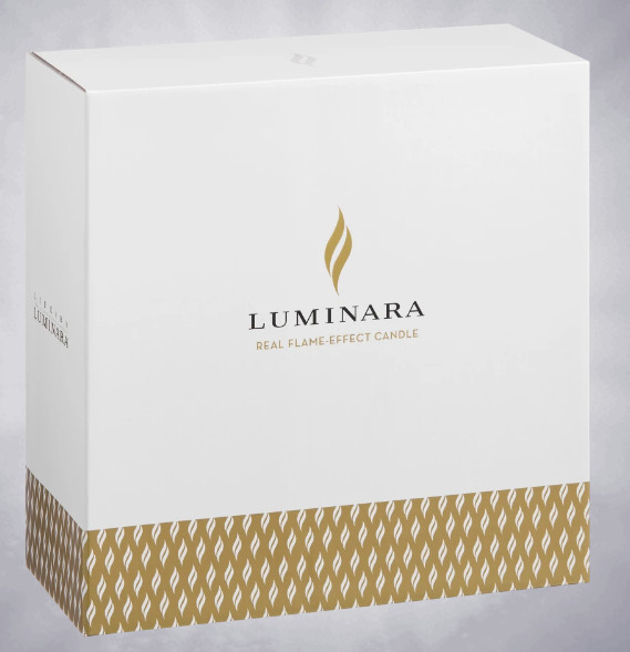 Luminara Flameless Unscented Wax Candles with 2 Remotes 4 Pack Gold Ivory NEW