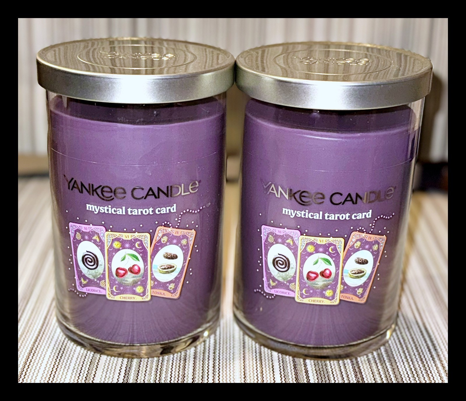 Yankee Candle 20 oz Mystical Tarot Card Large Tumbler Scented Candle x2