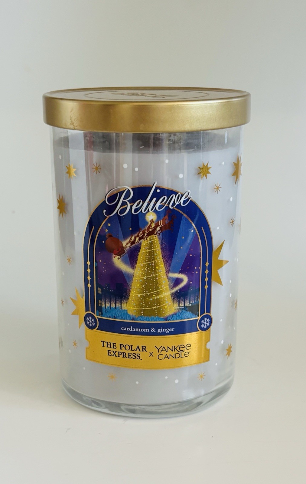 Yankee Candle Polar Express Believe Large Jar Candle 22 Oz New