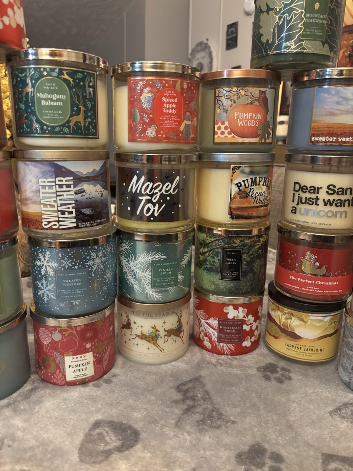 Lot Of 46 Bath And Body Works 3-Wick Candles Retired Scents READ