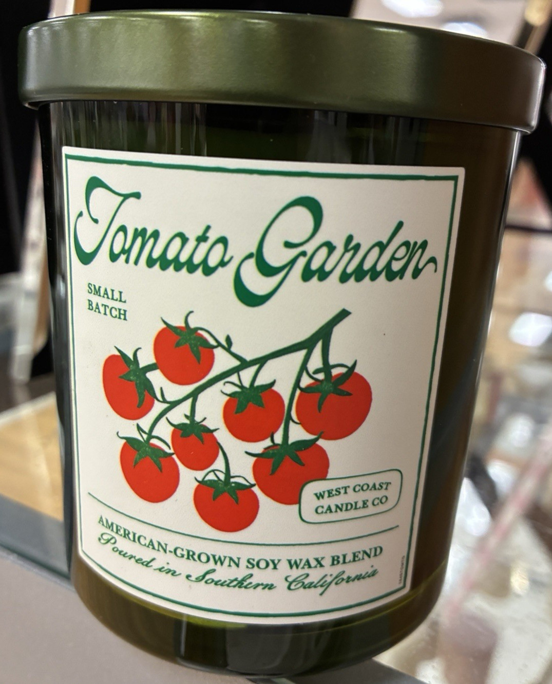 Leoben Co Tomato Garden Soy Wax Candle, 9 Oz Cottagecore Hippie California
