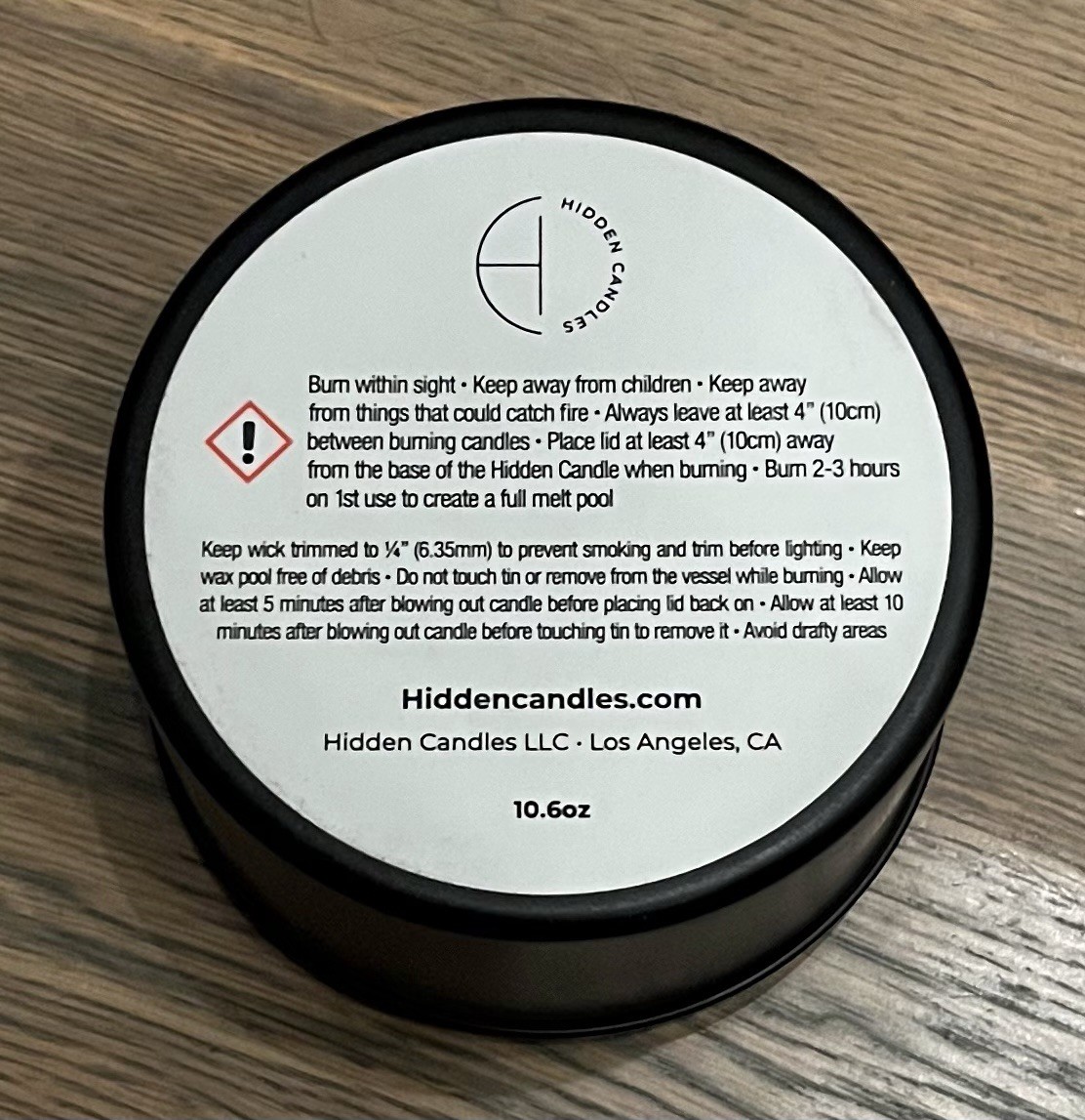 NEW Hidden Candles Vineyard Estate Scented Soy Wax Candle, Multiple Wick 10.6oz
