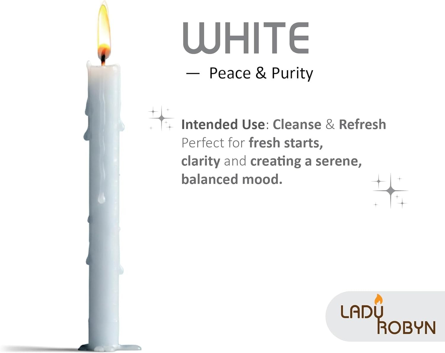 Box of 12 White Candles | 4 inches Tall & 3/4 inch Diameter | Witchcraft Supp…