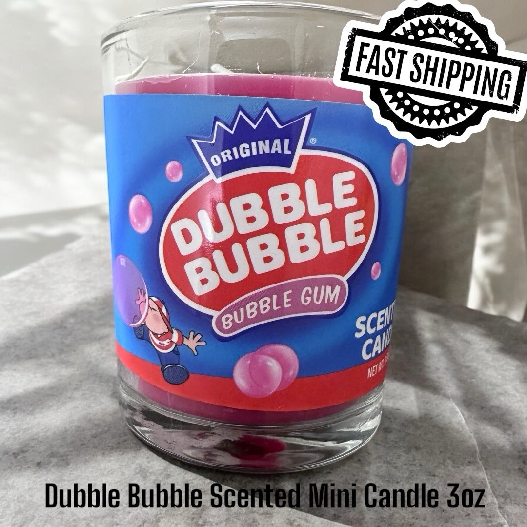 Original Dubble Bubble Delicious Scented Novelty Candle Mini 3oz FAST SHIPPING