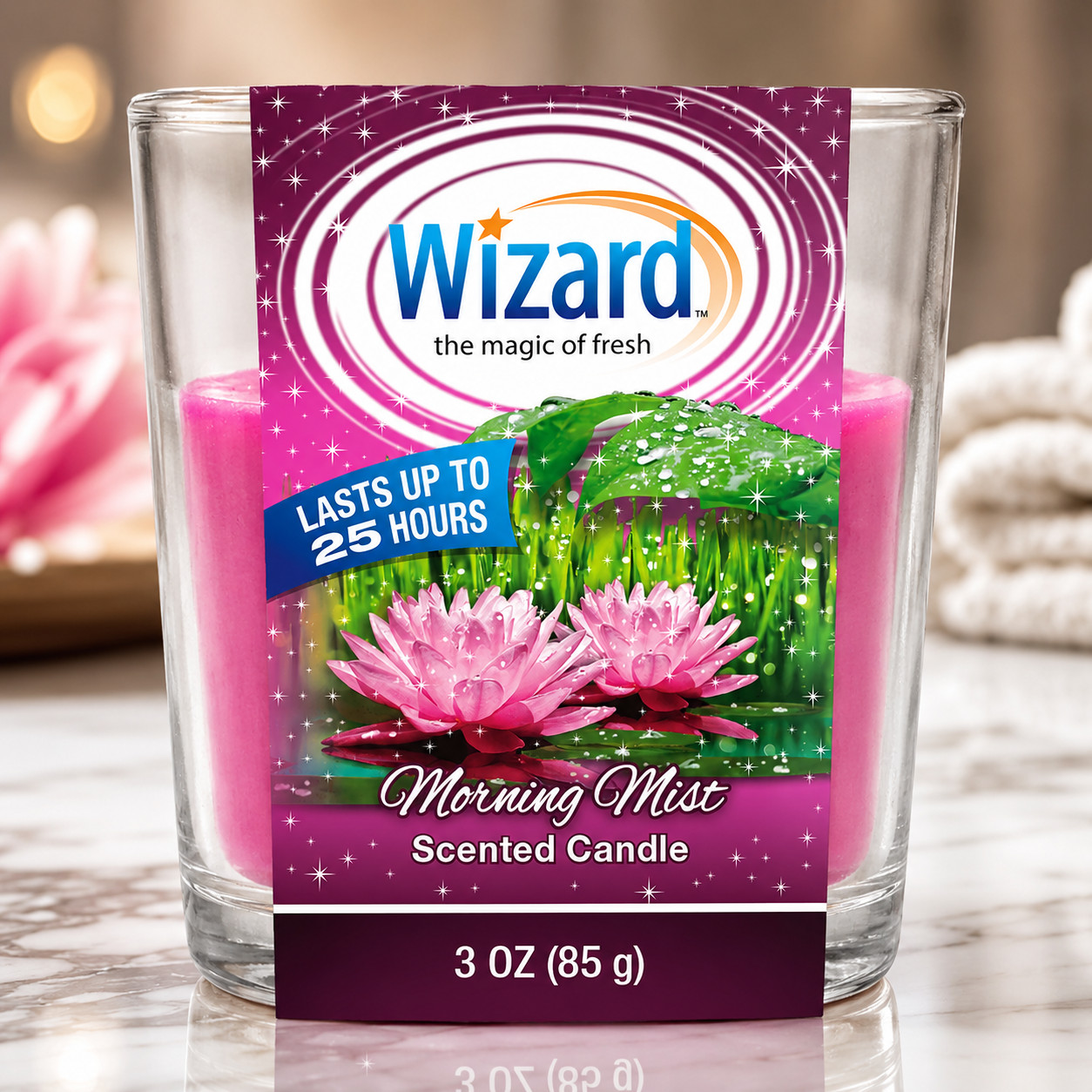 Wizard Scented Candle 12 Pack Choose Fragrance 3oz Glass Jar Home Decor Gift Set