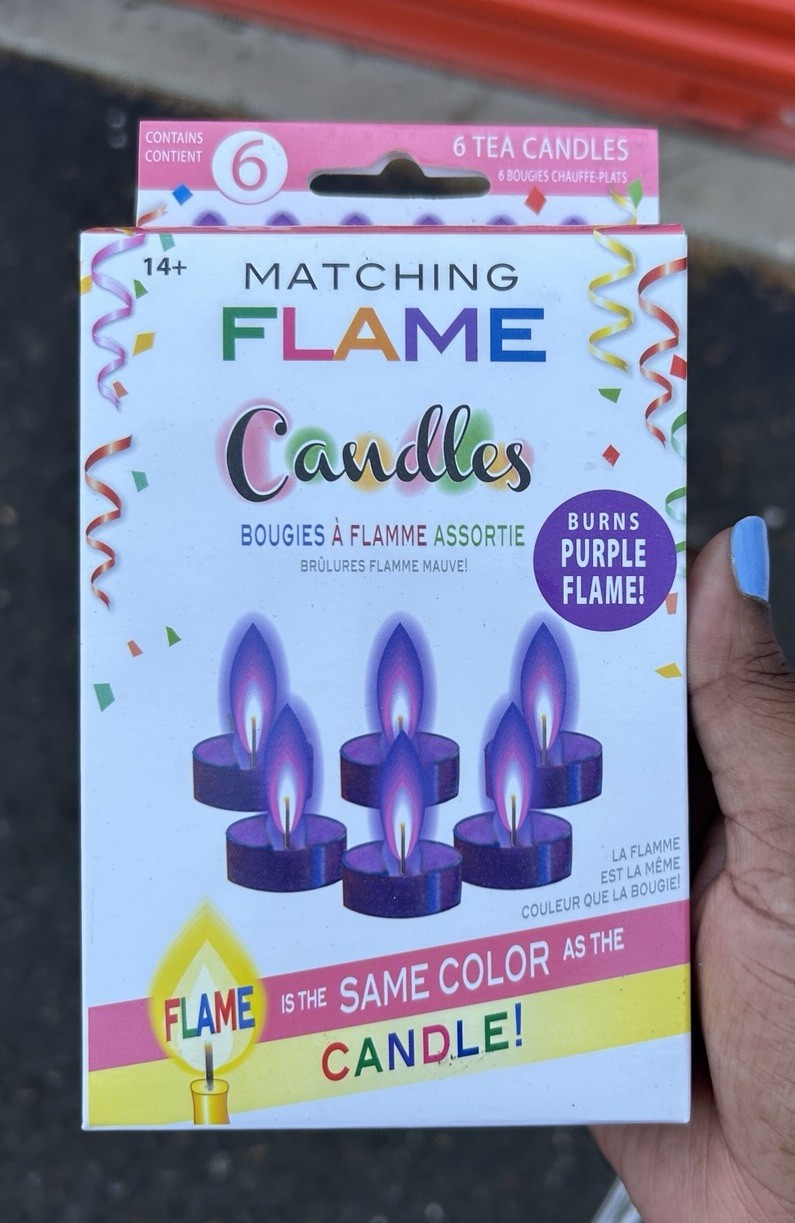 Matching Flame Tea Light Candle Rainbow Bundle Multicolor Party Novelty Set NIB
