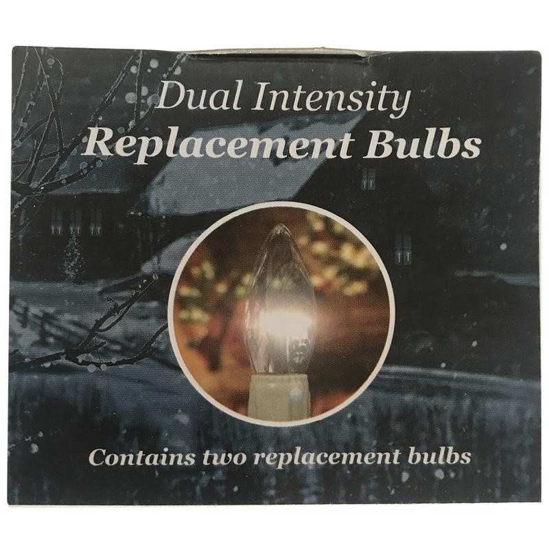 Celestial Lights P-1935-2R-I Ivory no Flame Tip Replacement Bulbs Dual Intensity