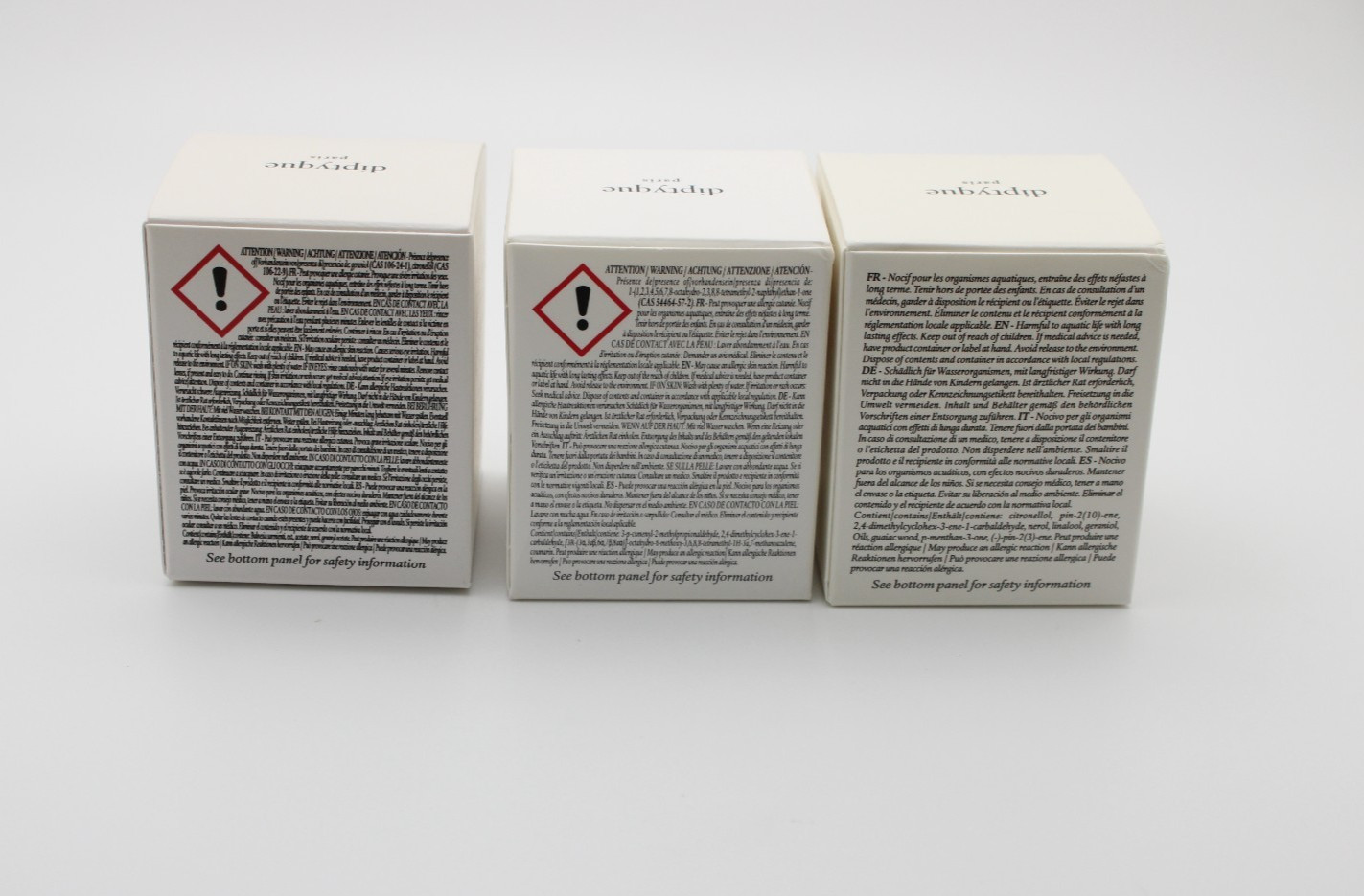 NIB Diptyque Figuier Roses & Baies Bougie Scented Candle Travel Set x 3