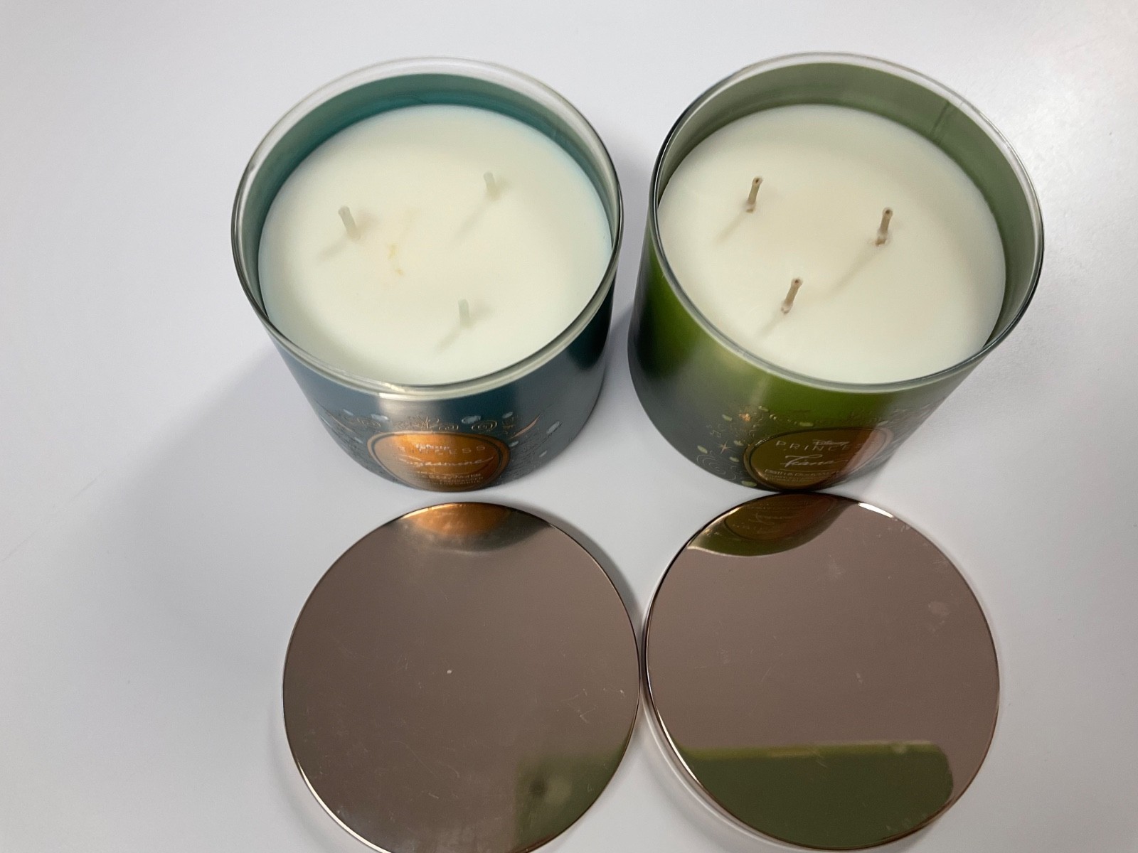2 Piece DISNEY PRINCESS COLLECTION 3-Wick Candles 14.5 oz Bath & Body Works