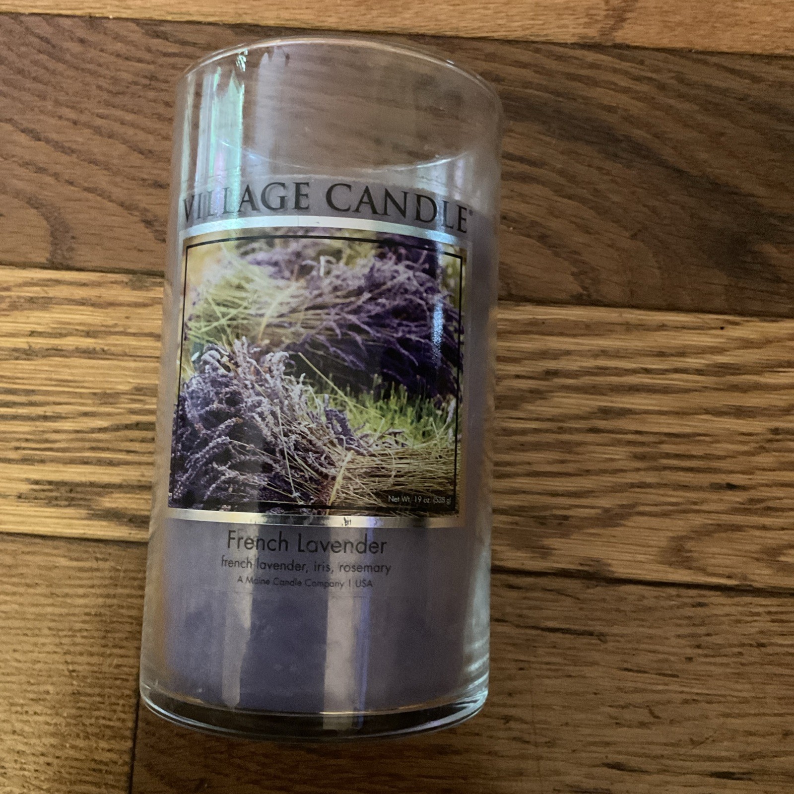Yankee Candle French Lavender 2 Wick Burned 1 Time Jar 24 OZ 23036 Bathroom