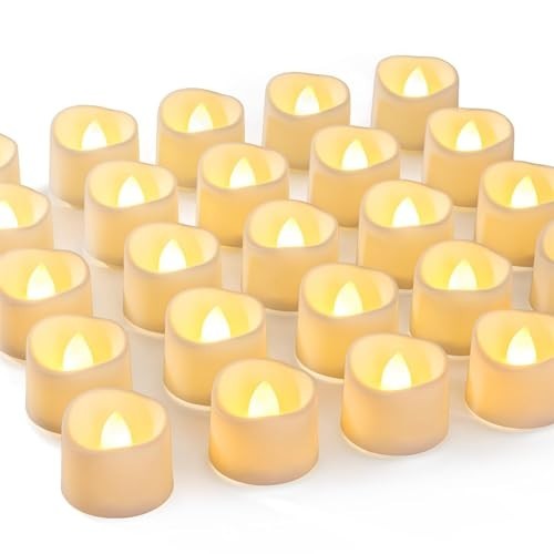 Flameless Tea Lights LED 72 Pack Warm White Flickering Battery Operated Candles