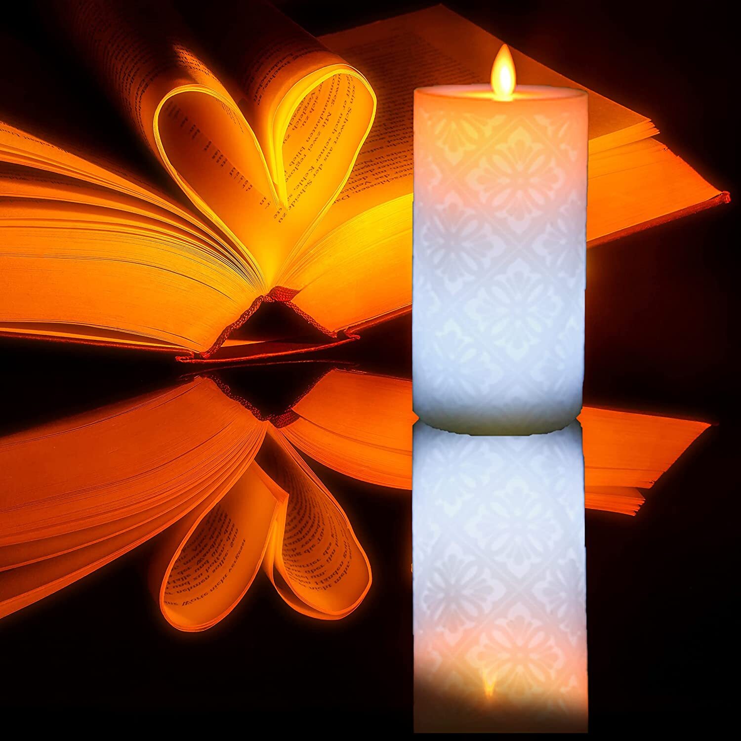 1PC LED Flameless Candles Flickering Candles with Remote Timers Christmas Decor
