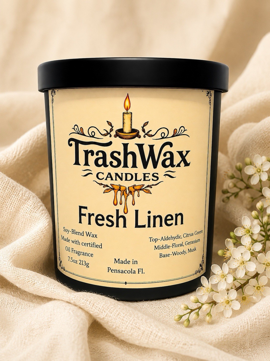 TrashWaxCandle Soy Wax Blend
