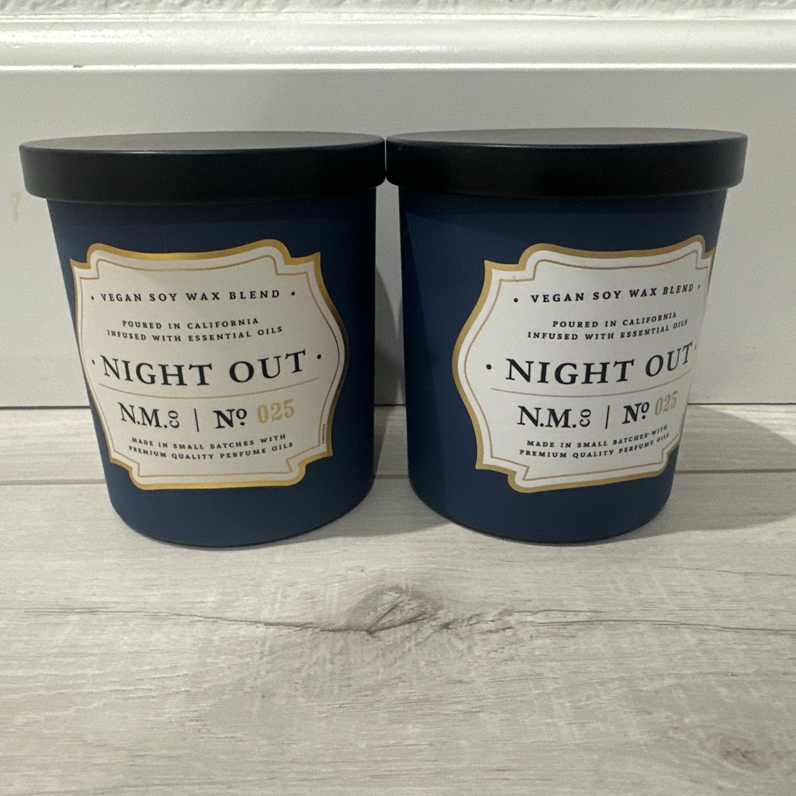 Leoben Co Vegan Soy Night Out Candles (set Of 2) 9 Oz Glass FREE SHIPPING