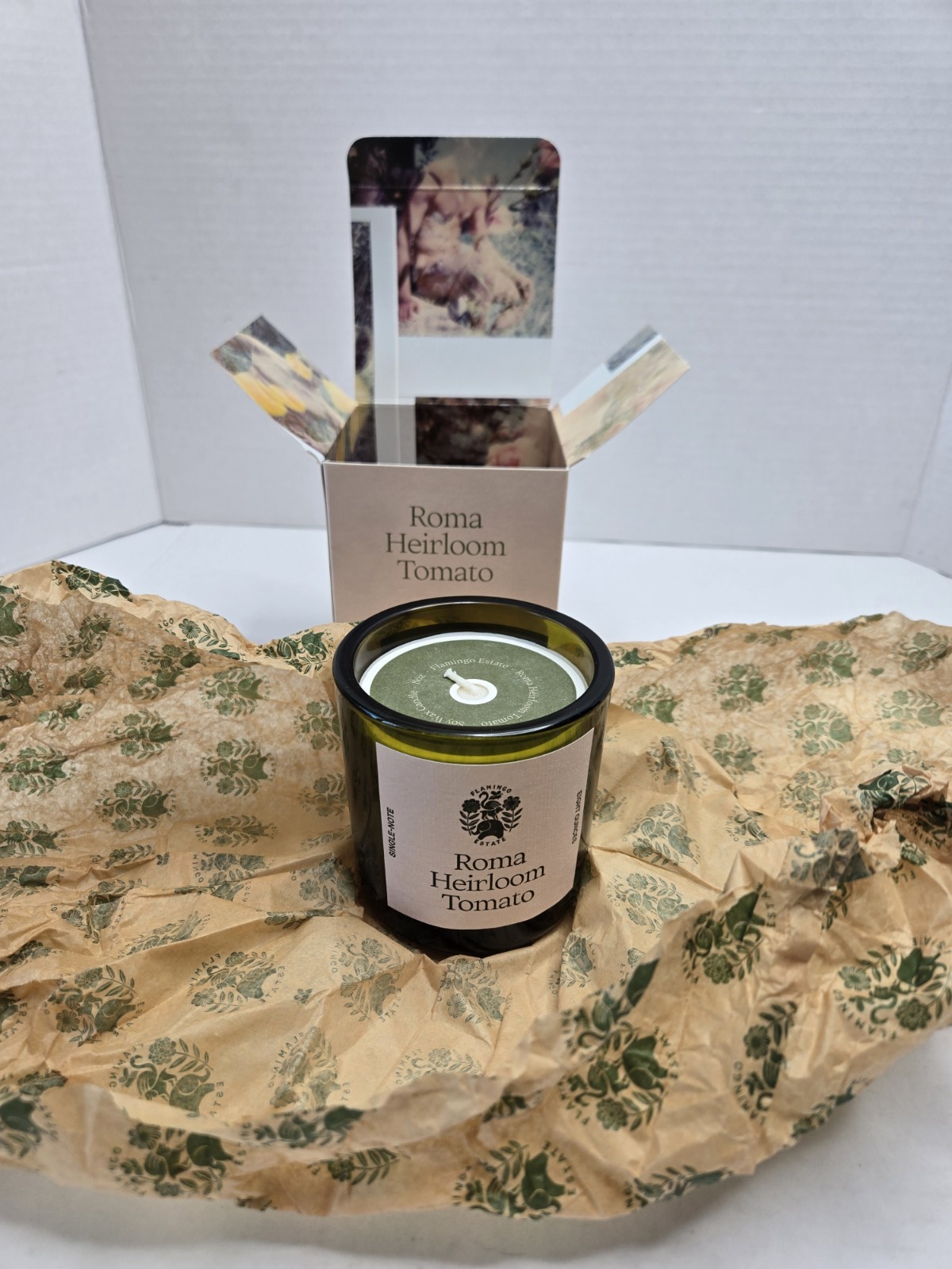 Flamingo Estate Candle Roma Heirloom Tomato Rare Garden Botanical Fruit