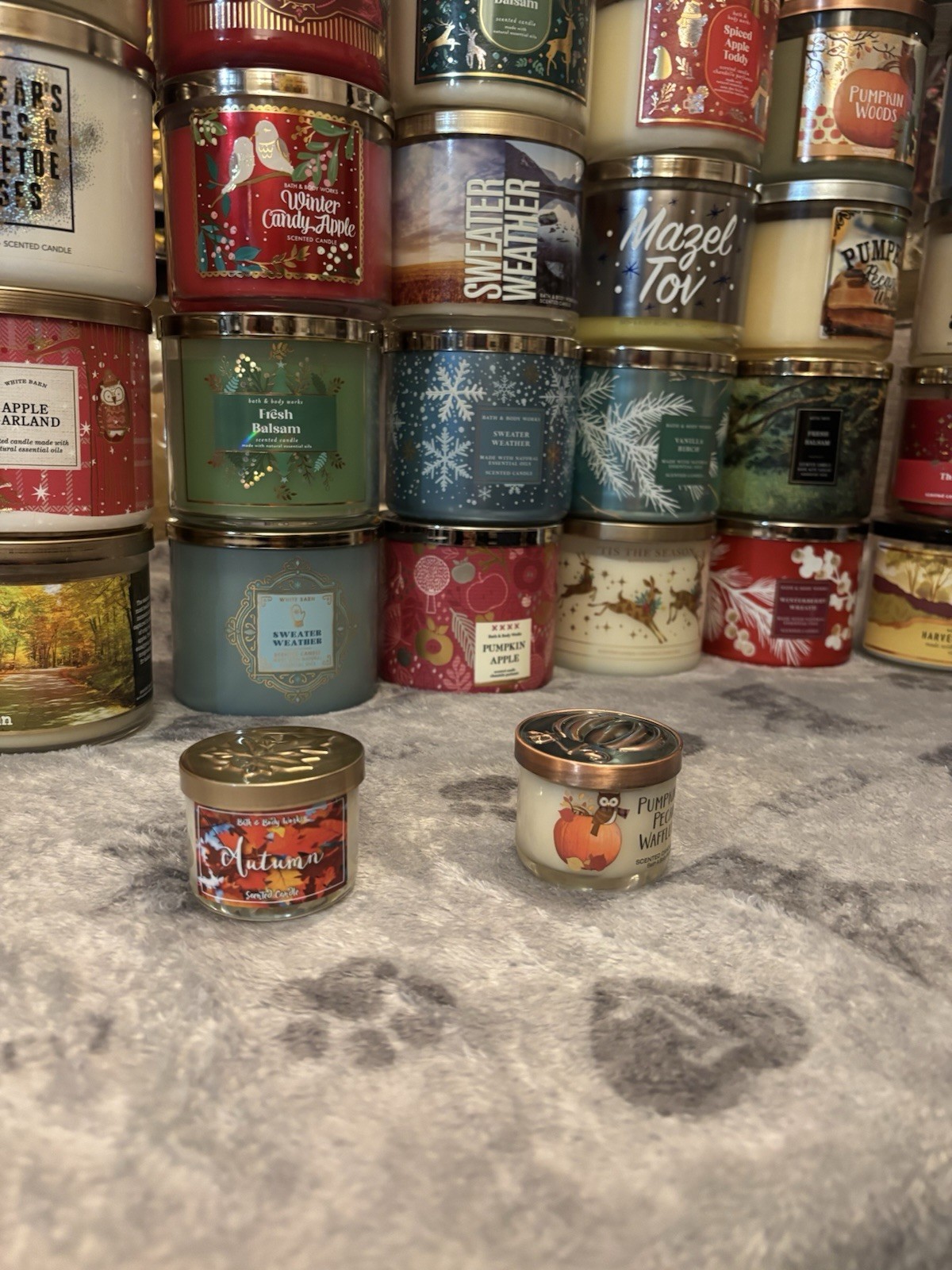 Lot Of 46 Bath And Body Works 3-Wick Candles Retired Scents READ