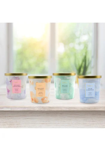 4-Pack 12oz Soy Blend Candles – Scented Jar Gift Set for Home