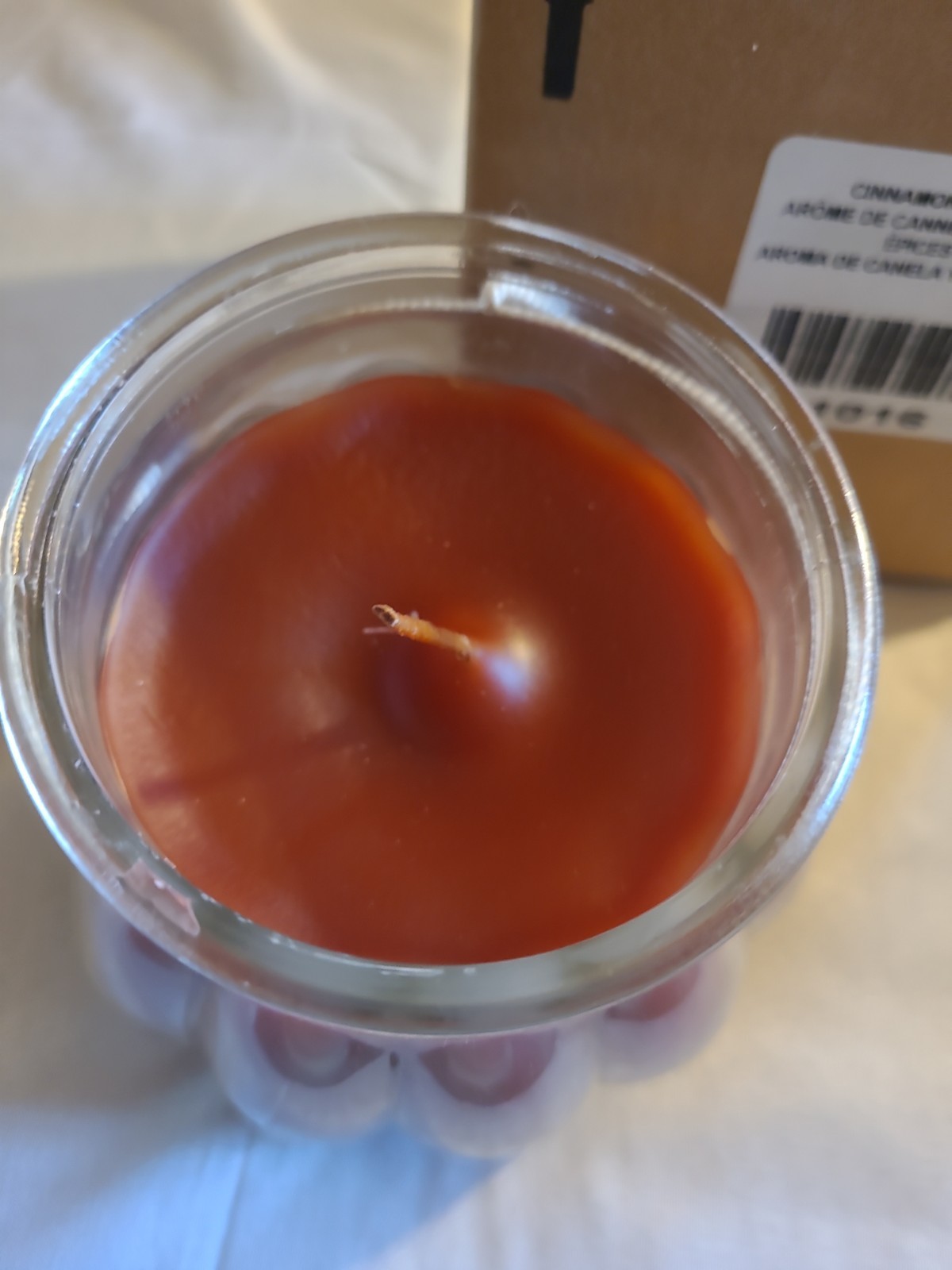 Vintage Home Interiors Contempo Candle Cinnamon Spice Ribbed Glass Pumpkin NIB