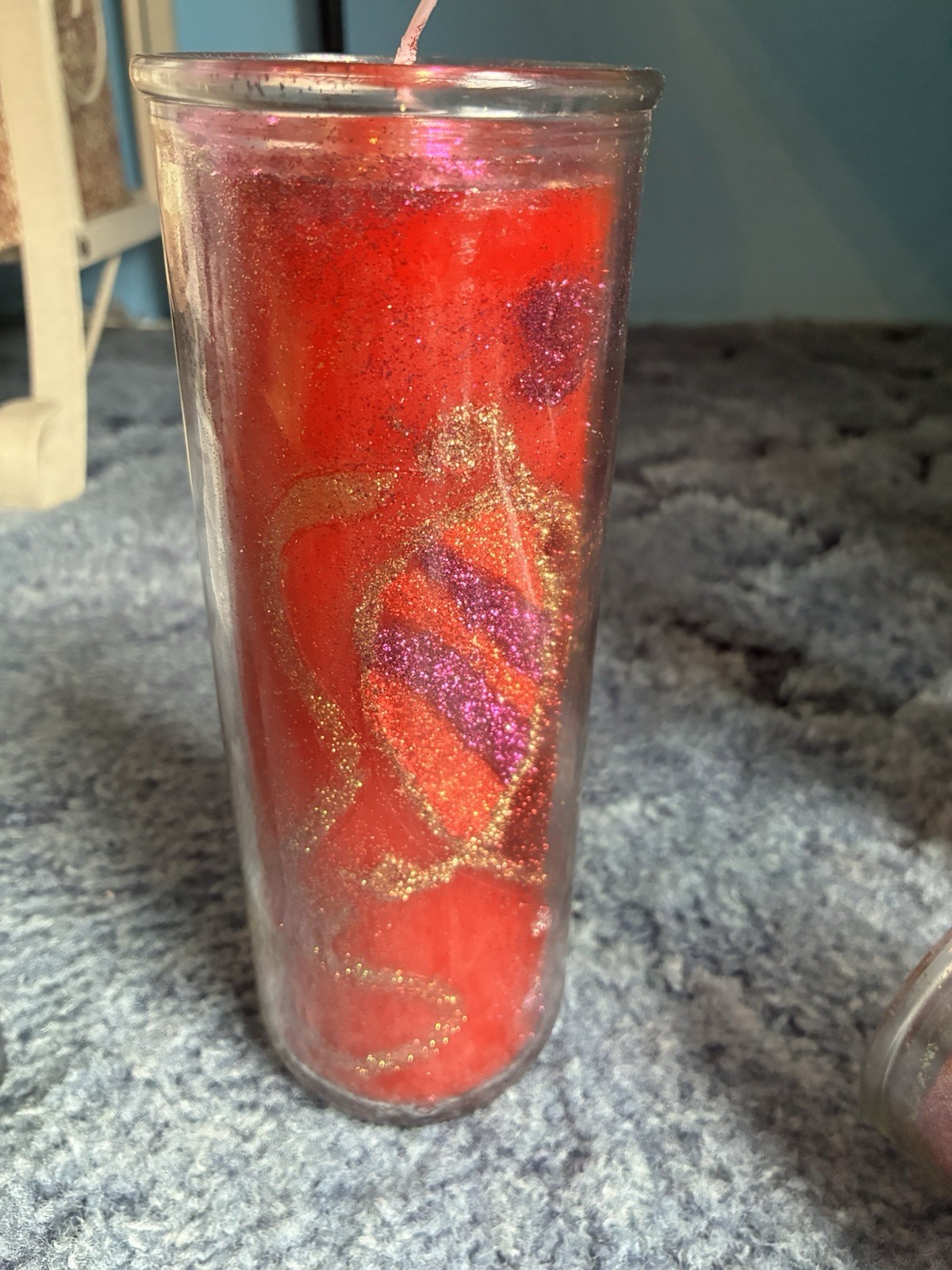Mandala Glass Pillar Candles