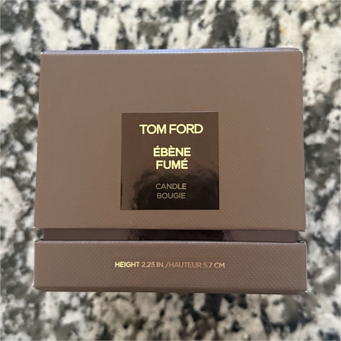 Tom Ford Ebene Fume Home Perfume Candle Bougie, Height 2.25 In, New in Box