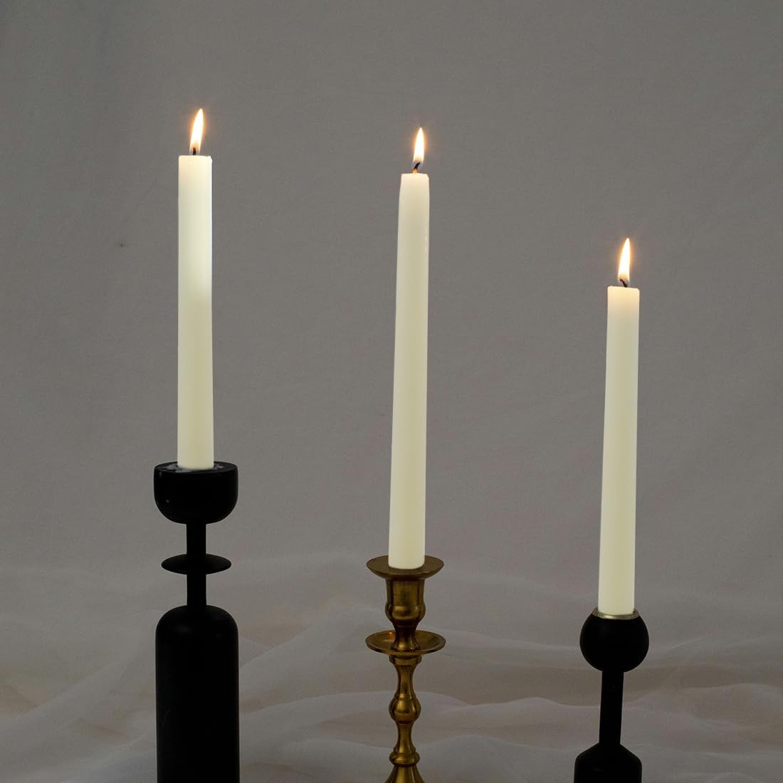 24 Pack Beeswax Taper Candles in Bulk 8 inch Tall All Natural, 100% Pure Uns…
