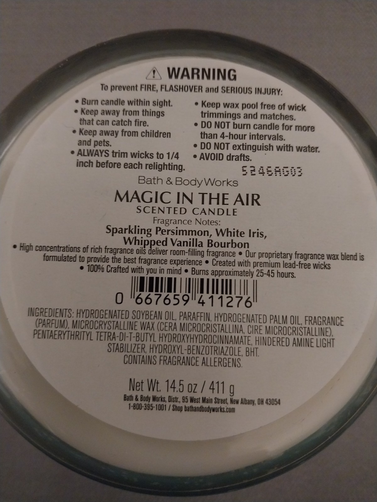 NEW! Bath & Body Works Magic In The Air 3-Wick Candle 14.5 Oz Special Edition