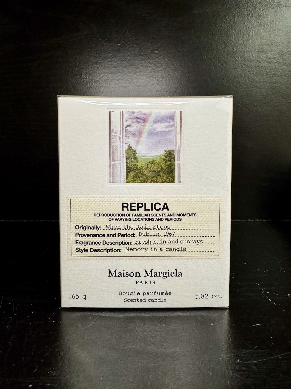 Maison Margiela Replica When The Rain Stops Scented Candle 5.8 oz (165g) Sealed