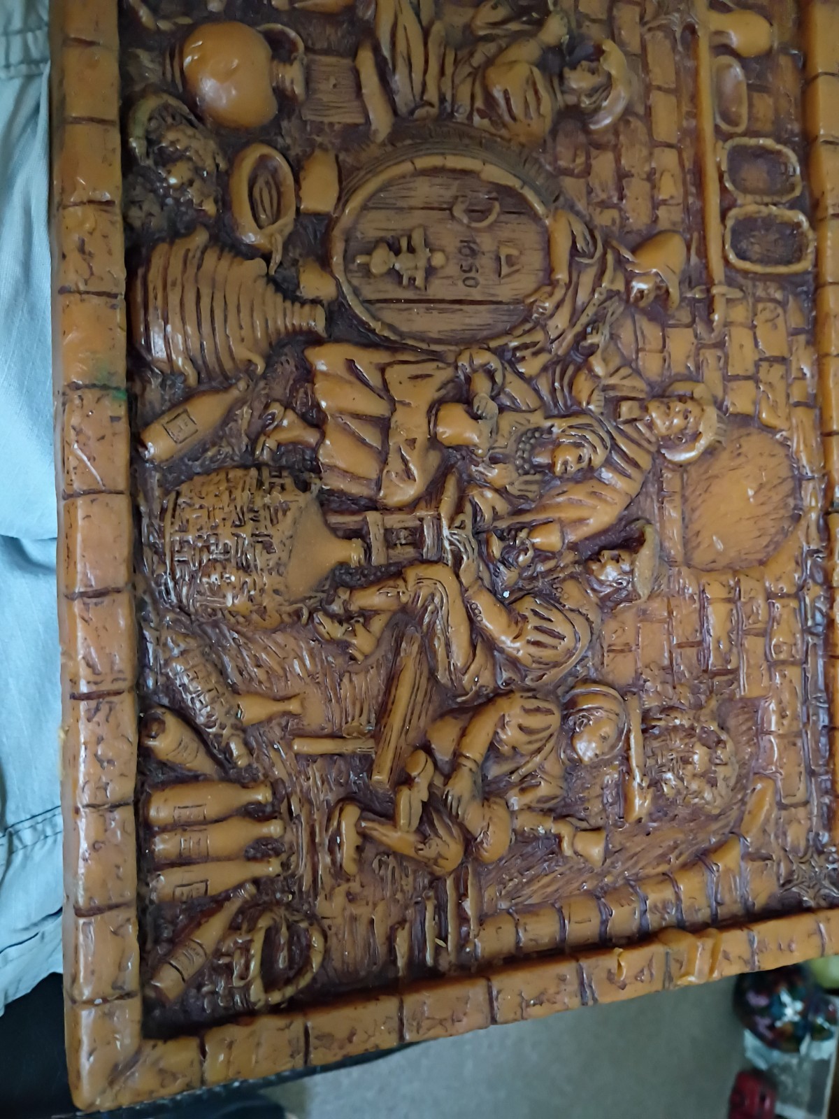 Vintage German 3D Wax Wall Art Big 13″x 10 –