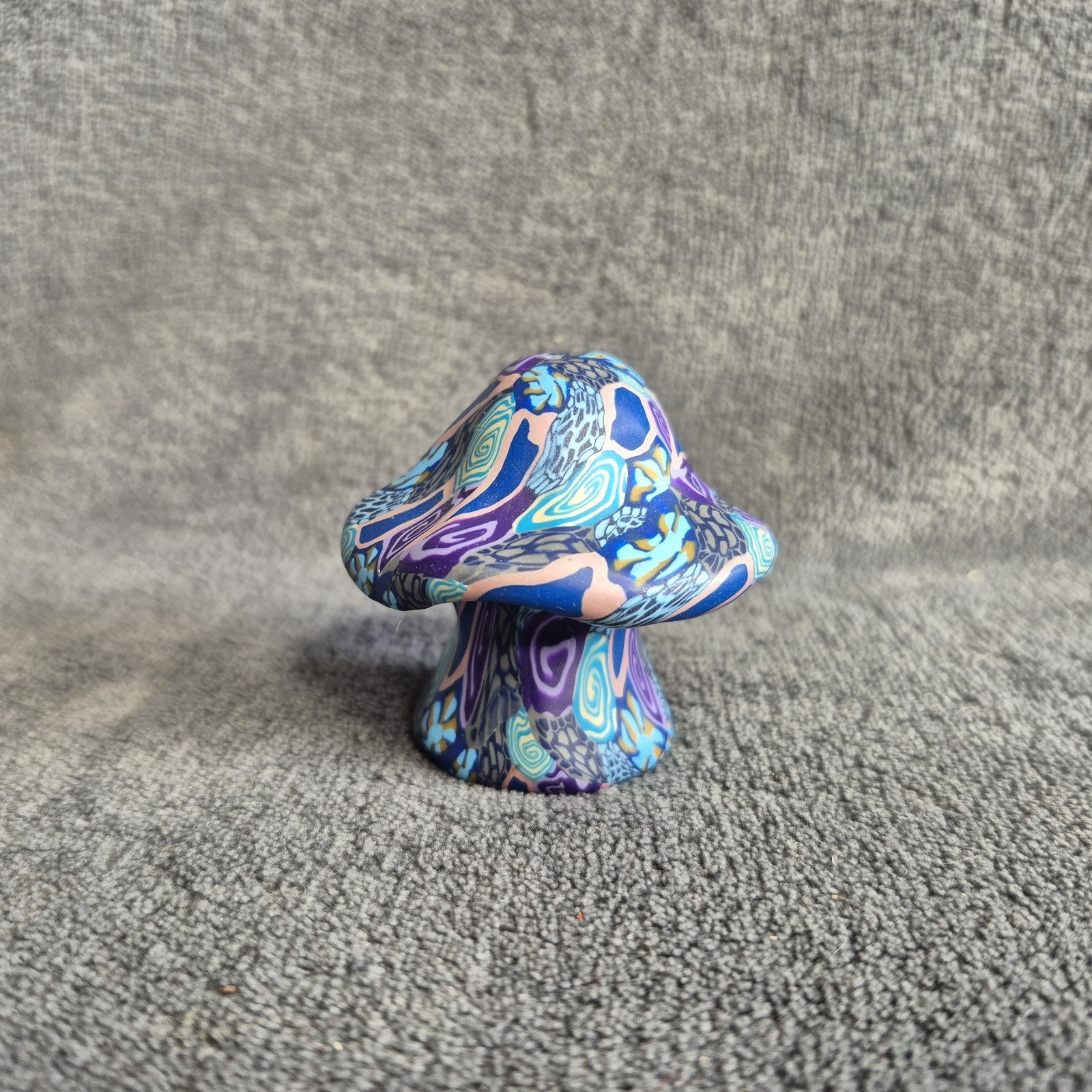 Vintage Psychedelic Multi Color Swirl Hippie Millefiori Missing Whick