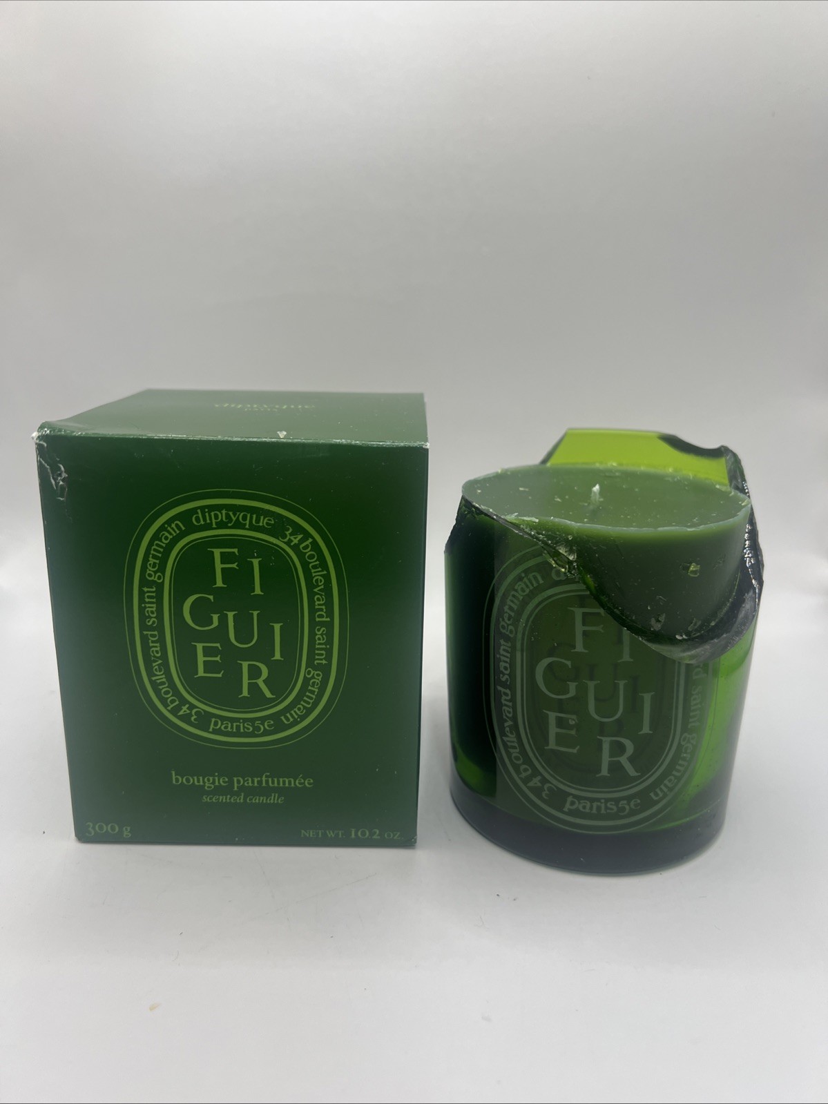 Diptyque Figuier Candle 10.2oz New In Box Broken