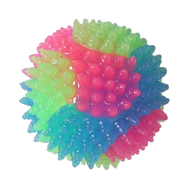 Colorful Pet Ball With Flashing Light For Indoor Outdoor Night time Activity