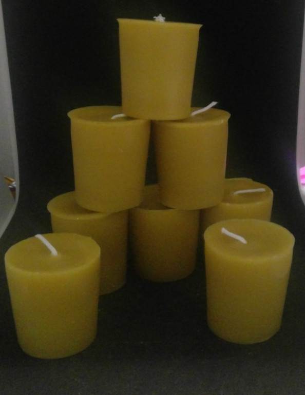 100% Beeswax Votives Candles USA Natural beeswax Honey Scented Long Burning bulk