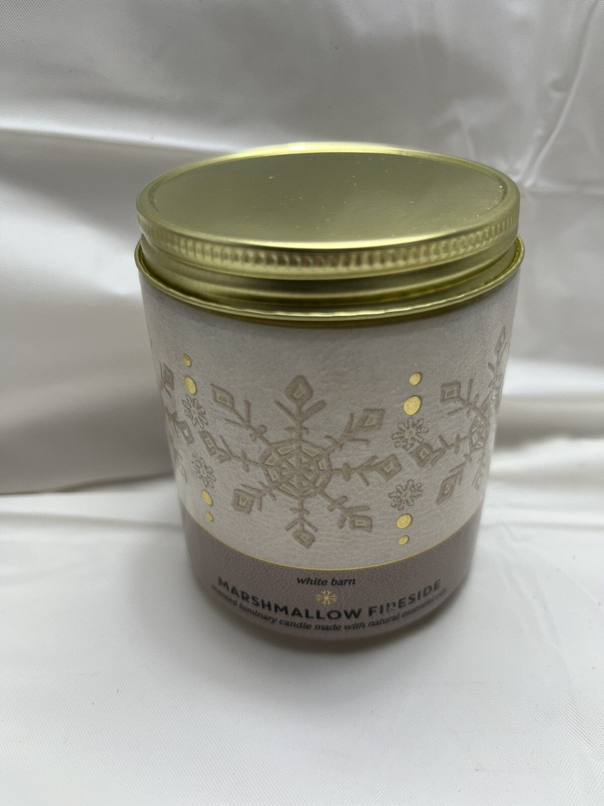 BATH & BODY WORKS MARSHMALLOW FIRESIDE SMALL 1-WICK 7 OZ.SCENTED CANDLE