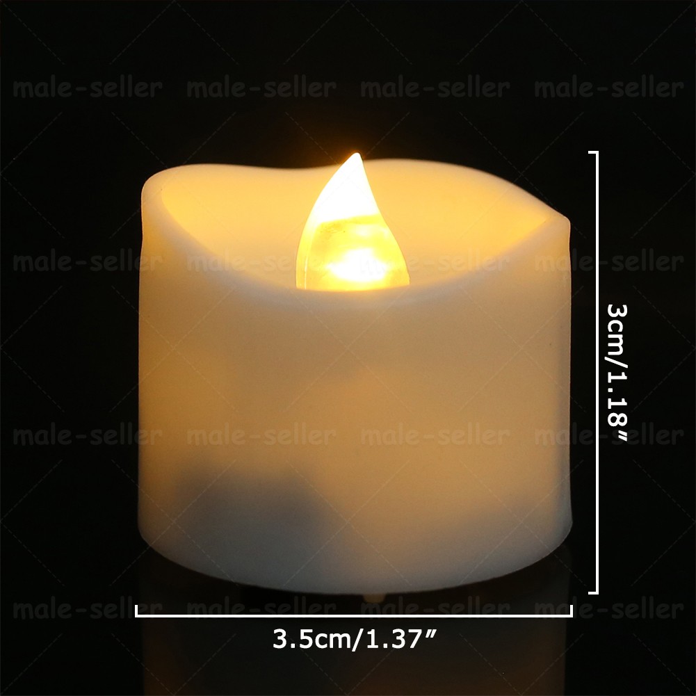 24pcs Flickering LED Tea Lights Candle Lamp Battery Operated with Remote Control
