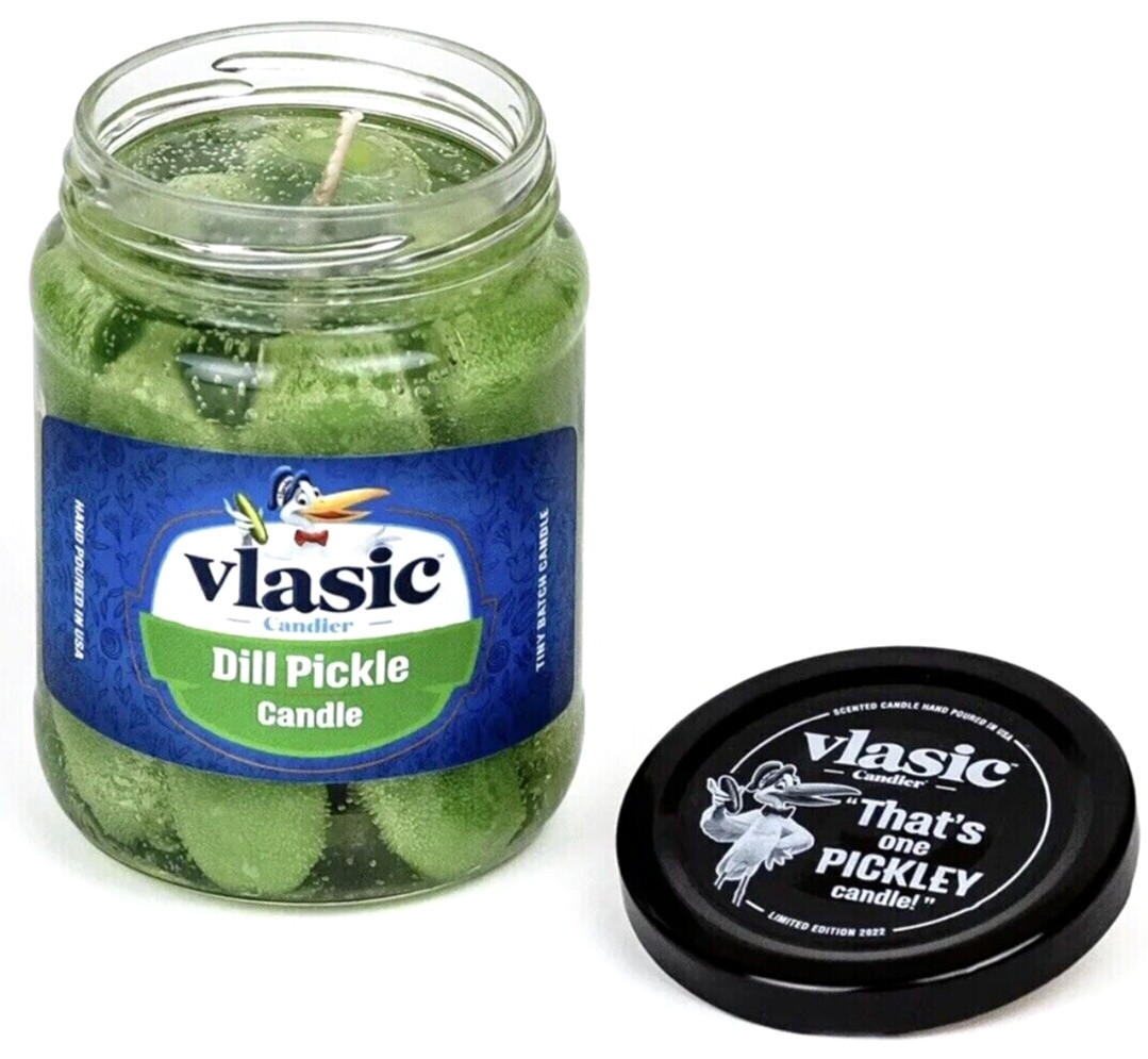 ✅🔥Vlasic Pickle Scented Candle – LIMITED EDITION / BRAND NEW – *IN HAND*