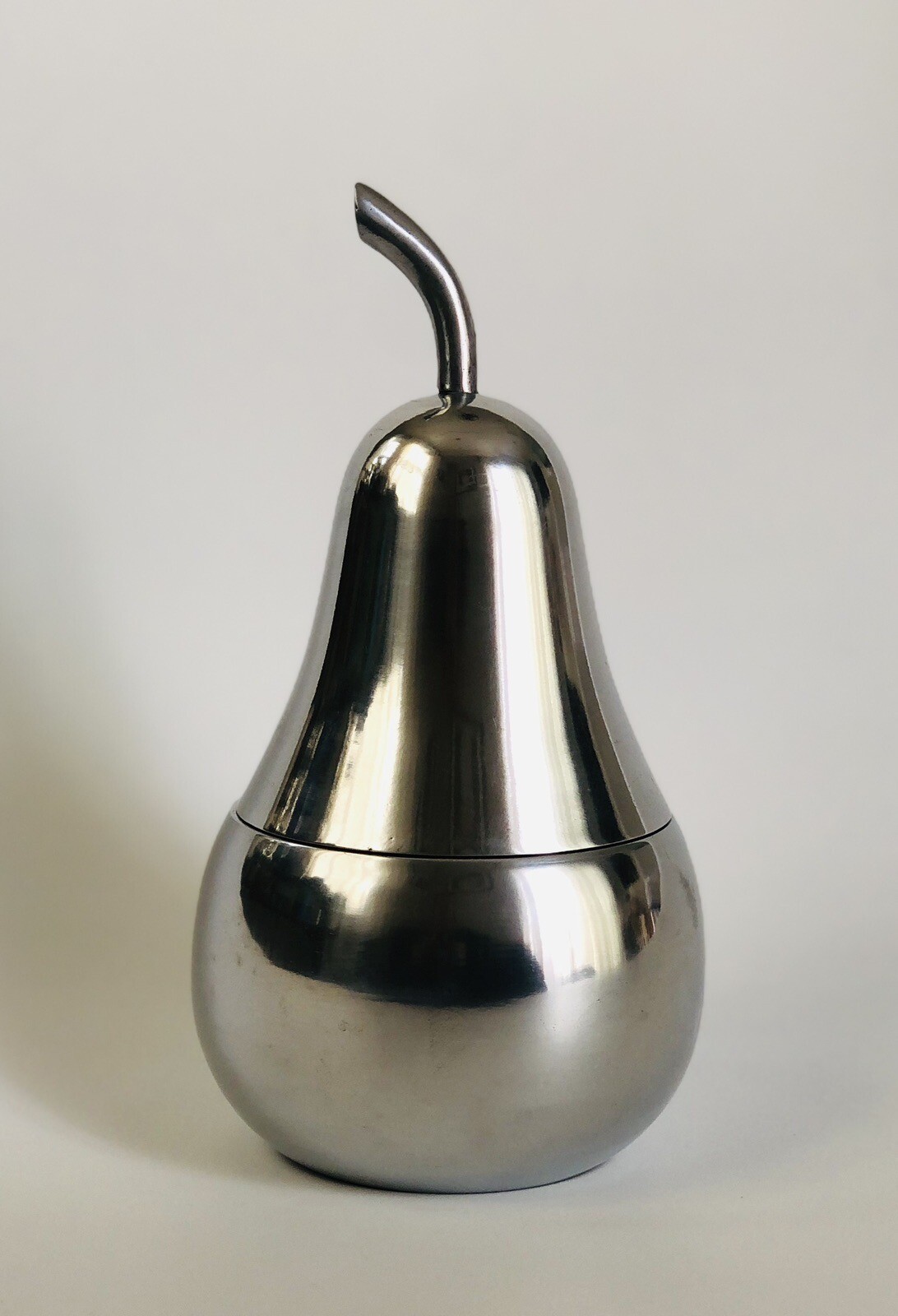 Pottery Barn Citrus Blossom Candle RARE/RETIRED – Silver Plate Pear Shape HEAVY