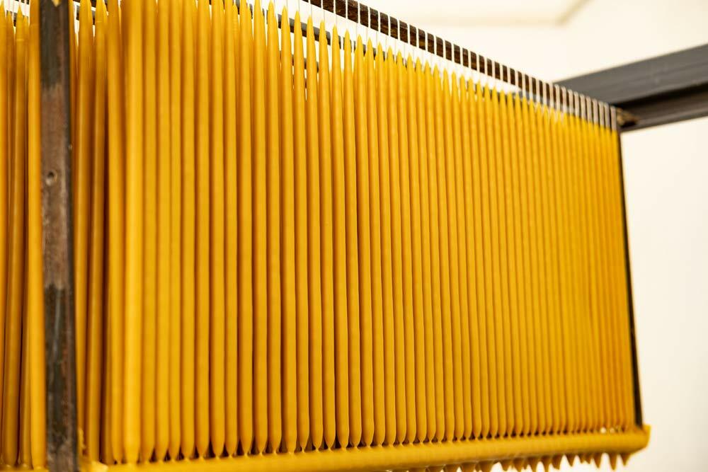 100% Pure Beeswax Taper Church Candles Orthodox Natural Honey Scent 200 pcs 11″