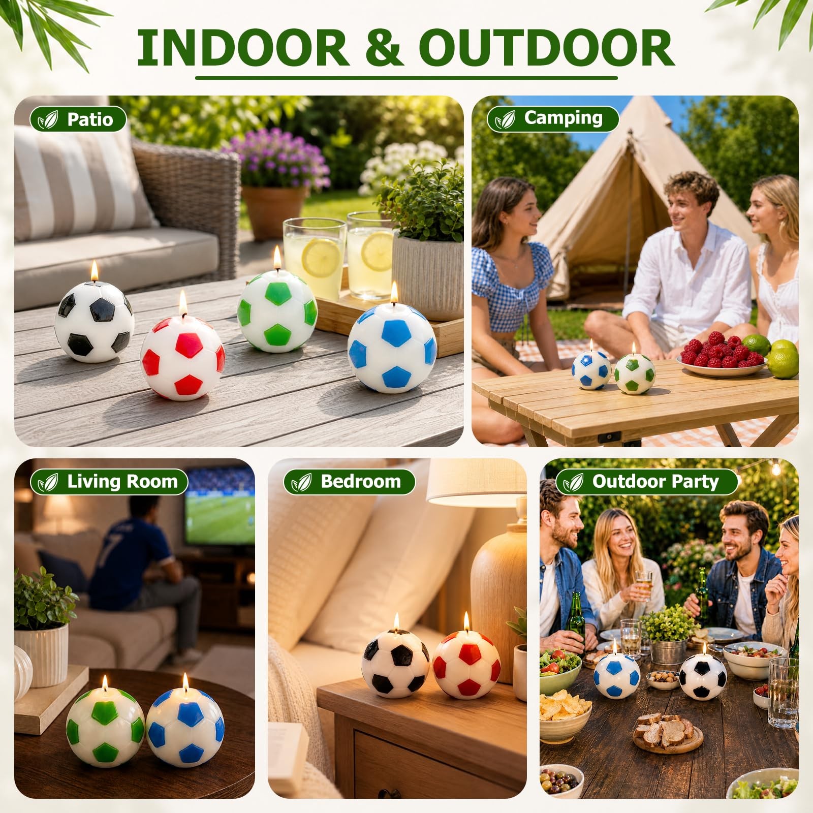 Larger Citronella Candles Outdoor Indoor – Citronella Candles for Patio Outsi…