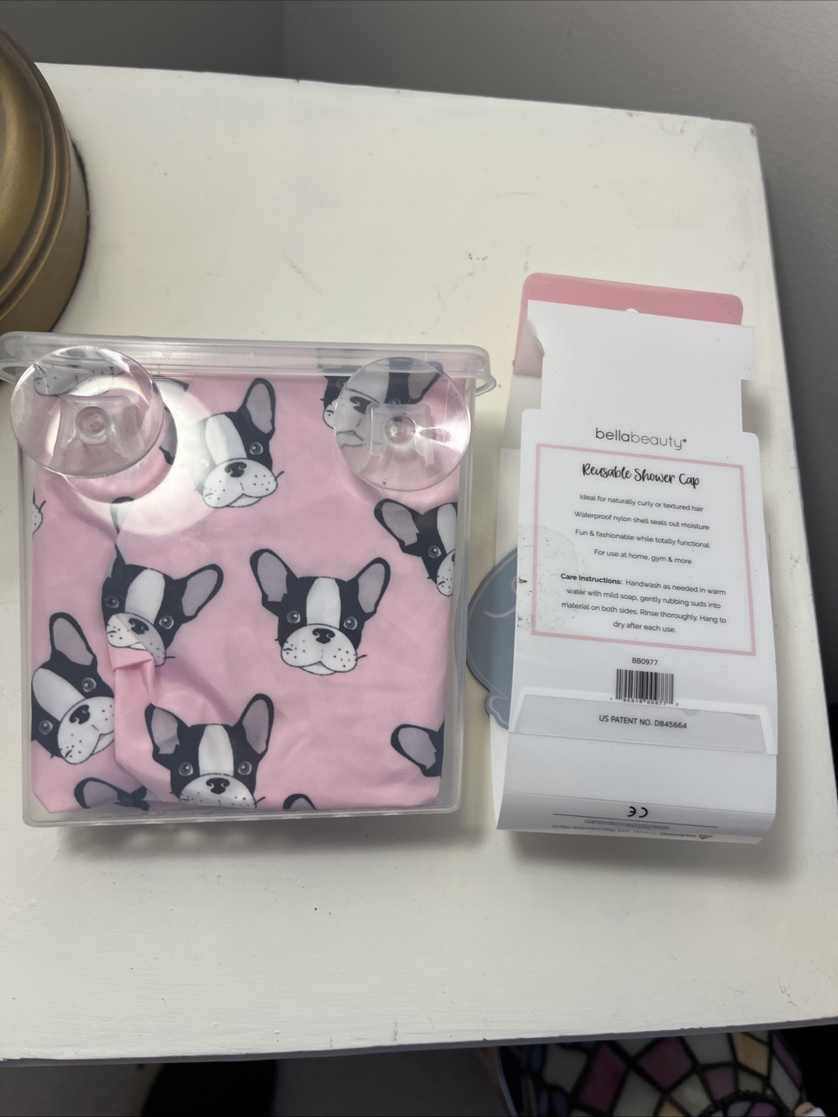 Christmas Sand + Paws Boston Terrier Candle & Shower Cap Set, French Bulldog NWT