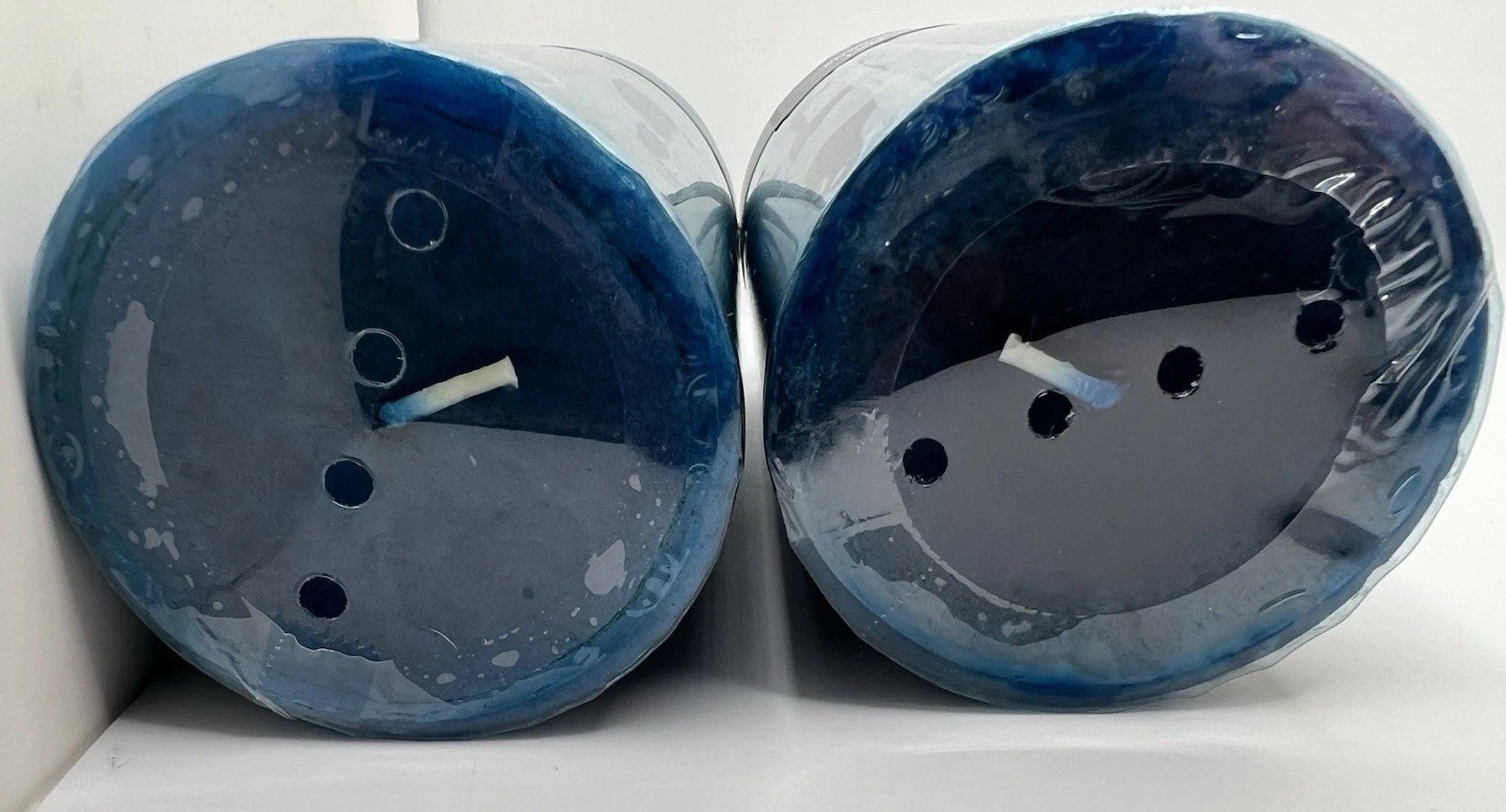 Set Of 2 Pier 1 Imports OCEANS Scented Pillar Candle 3×6 •NEW• Sealed• D/C