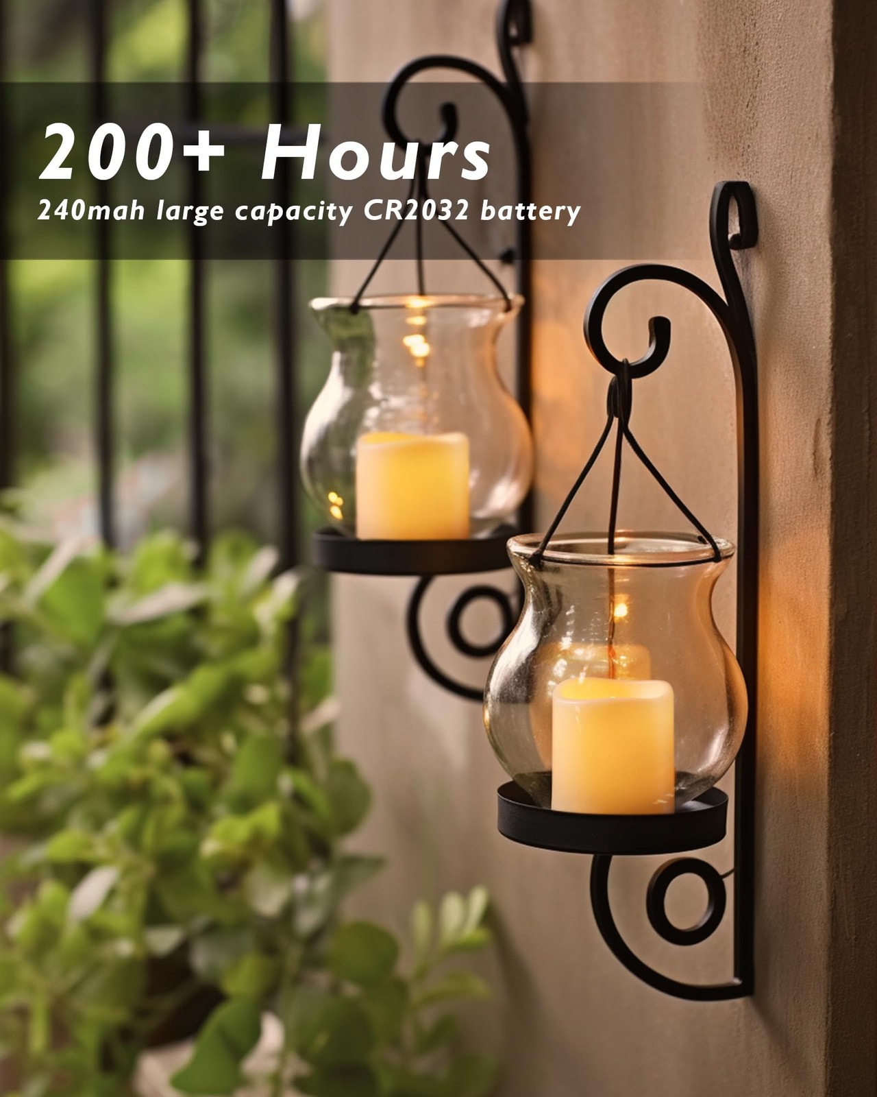 Homemory 24Pack Flickering Flameless Votive 24 Pack, Amber Yellow