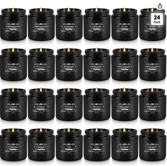 Assorted Scented Gift Candles 3.5oz (24 Pack) – New in Box [Have 11 boxes]