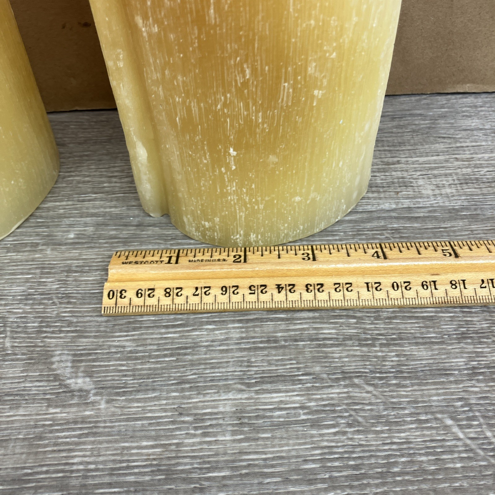 (Set of 2) Large Vance Kitira 8” X 4” Pillar Trunk Candles