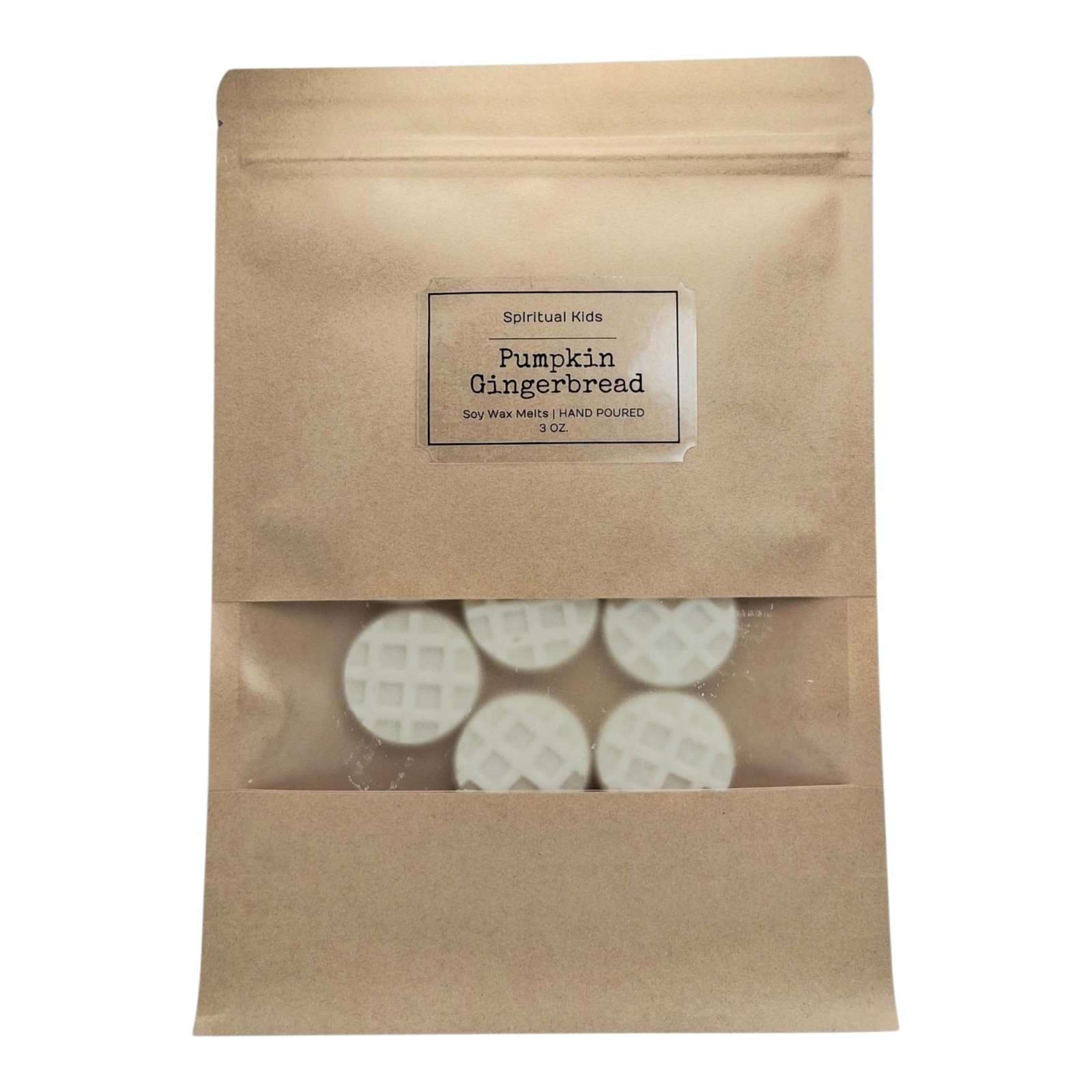 Pumpkin Gingerbread Soy Wax Melts 3oz | Fall Wax Melts | Waffle Shaped