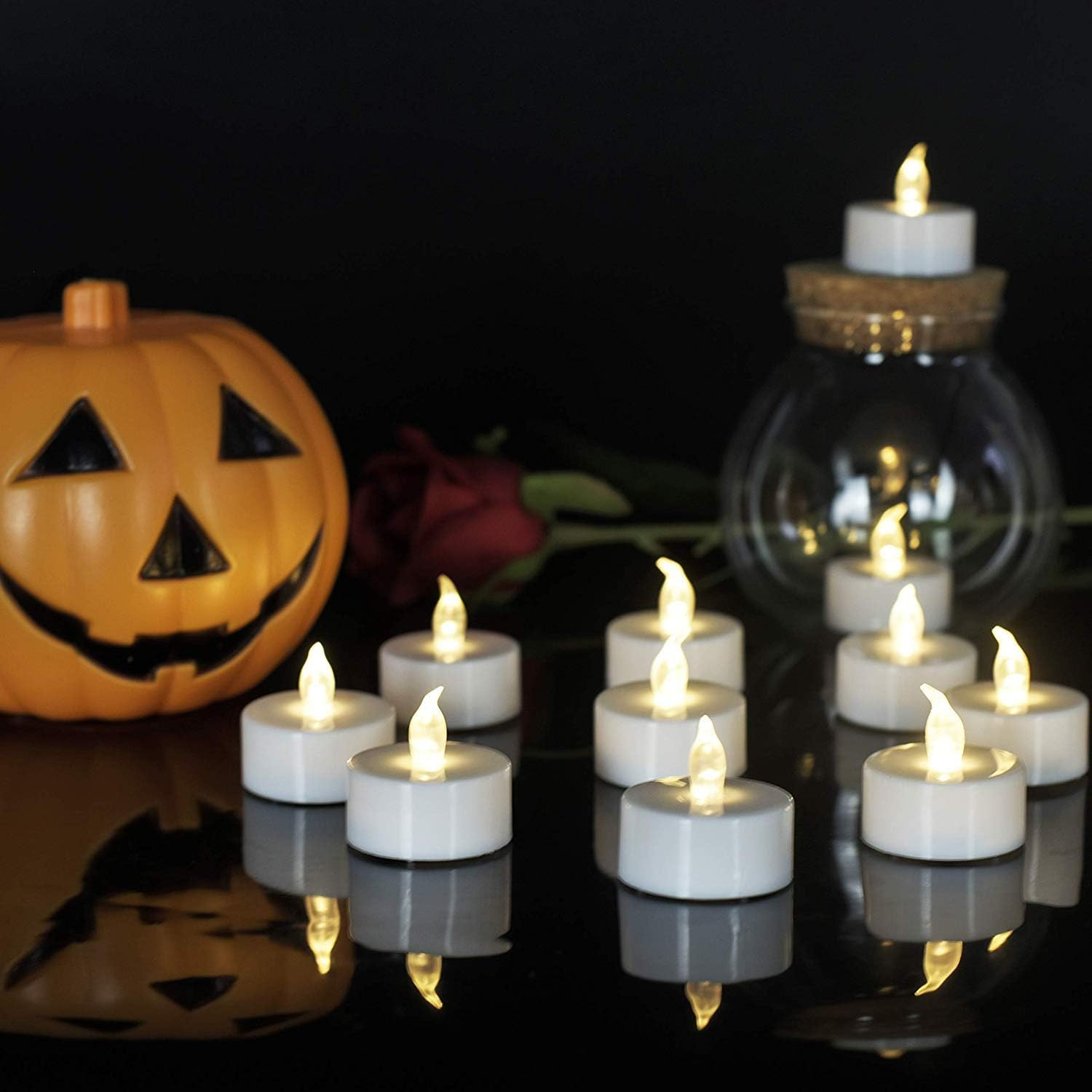 Tea Lights Flameless Battery Operated Candles-150Pack LED Flickering Votive Cand