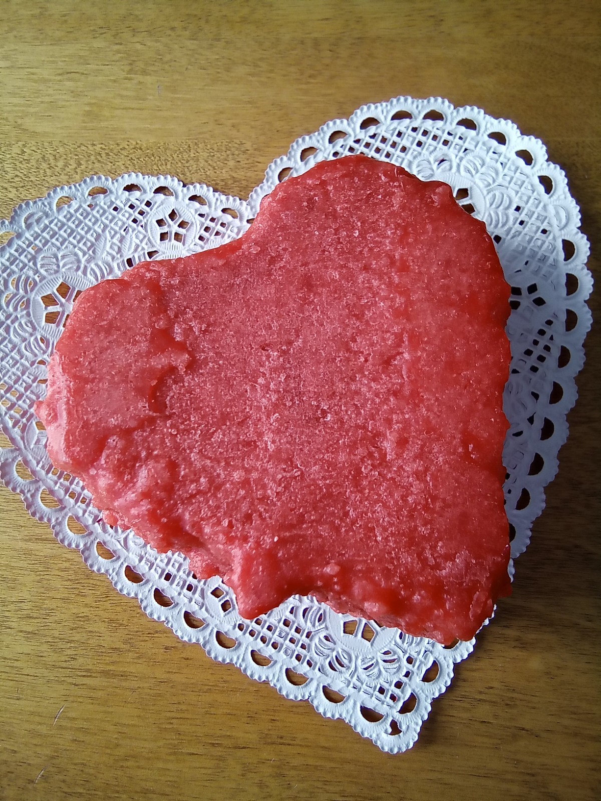 Valentine’s Primitive style Heart Candle handcrafted Scented 4 in. Love romance