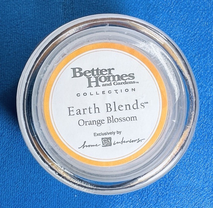 Better Homes Collection Earth Blends ORANGE BLOSSOM Scent Candle Home Interiors